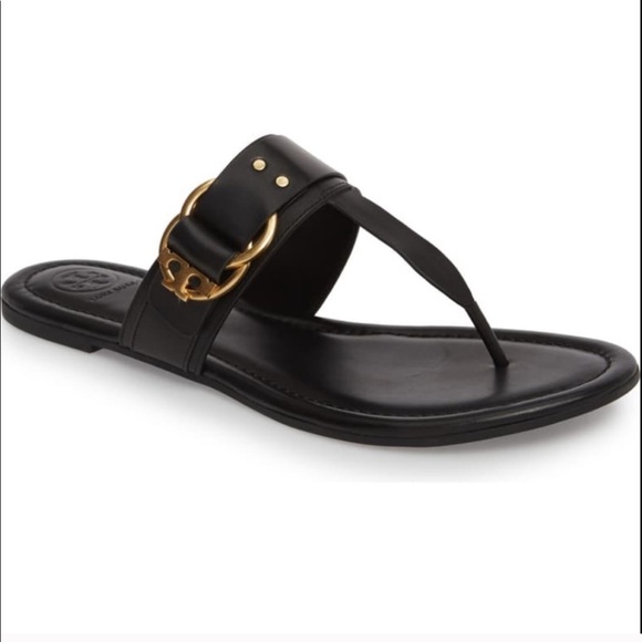 tory burch black sandals